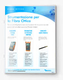 Brochure Strumenti di Misura Fibra Ottica