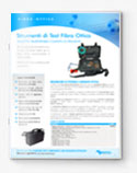 Brochure valigia strumenti test fibra ottica